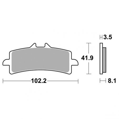 PASTIGLIA FRENO ANT. DX-SX TRIUMPH Tiger GT ABS 1200 22/23