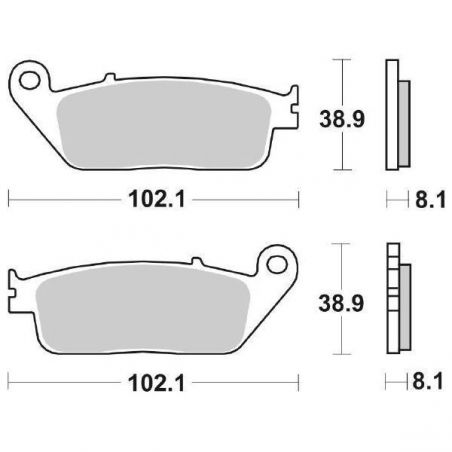 PASTIGLIA FRENO ANT. DX-SX VOGE Brivido R 500 20/23