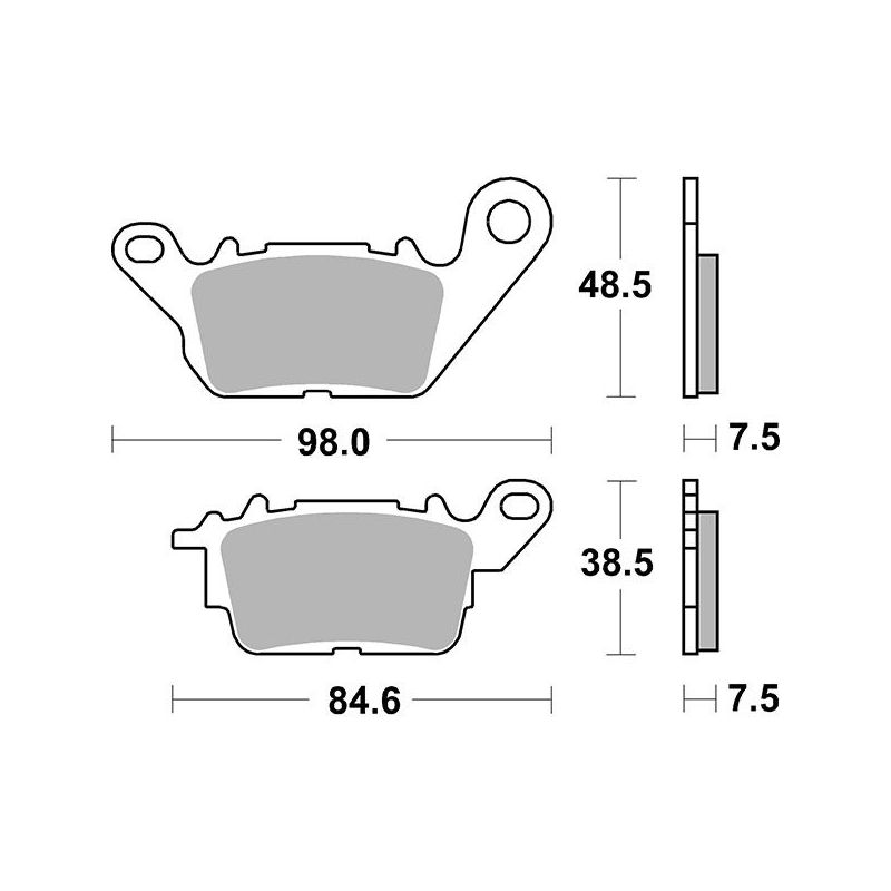 PASTIGLIA FRENO ANT. YAMAHA GPD A N-MAX (SE931/SEC71) 125 15/21