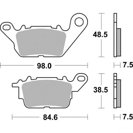 PASTIGLIA FRENO ANT. YAMAHA GPD A N-MAX (SE931/SEC71) 125 15/21