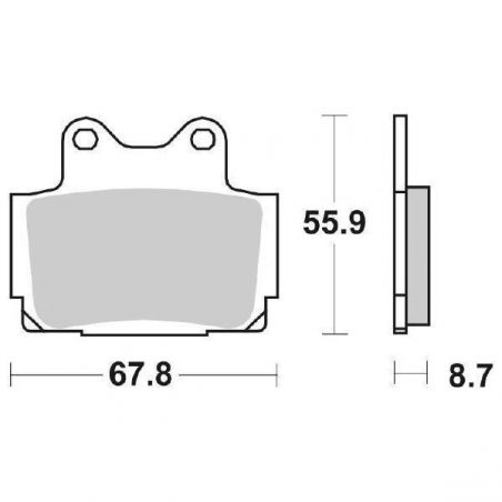 PASTIGLIA FRENO POST. YAMAHA TZR RR (ITA) 125 93/96