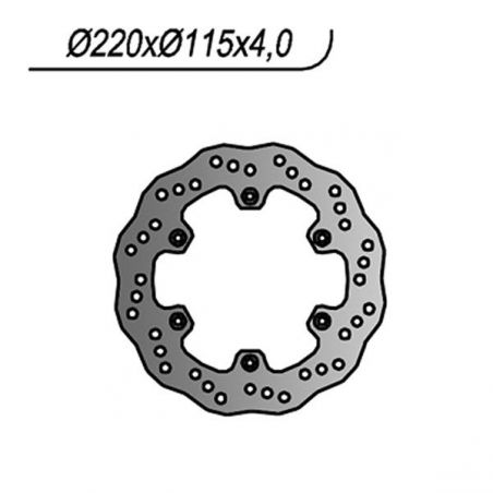 DISCO FRENO POST. YAMAHA WR 125 91/97