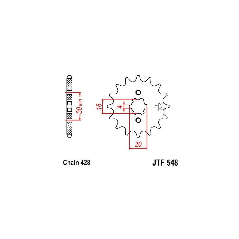 PIGNONE S+2 AC P428-D14 YAMAHA XT X 125 08/12
