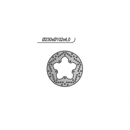 DISCO FRENO POST. YAMAHA YZF R / YZF R ABS 125 08/13