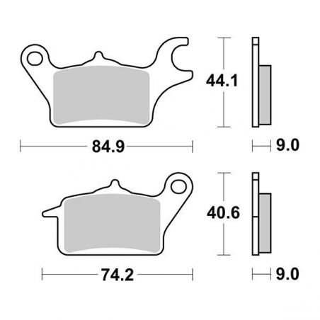 PASTIGLIA FRENO ANT. SX YAMAHA MWD Tricity 300 20/22