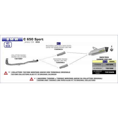 73009MI-33686 - BMW C 650 Sport center connector 2016-2018 73009MI -