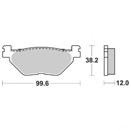 PASTIGLIA FRENO POST. YAMAHA XP D T-Max Tech Max (SJ184) 560 20/23