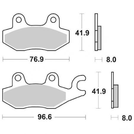 PASTIGLIA FRENO ANT. DX YAMAHA YFM R Raptor 700 06/22