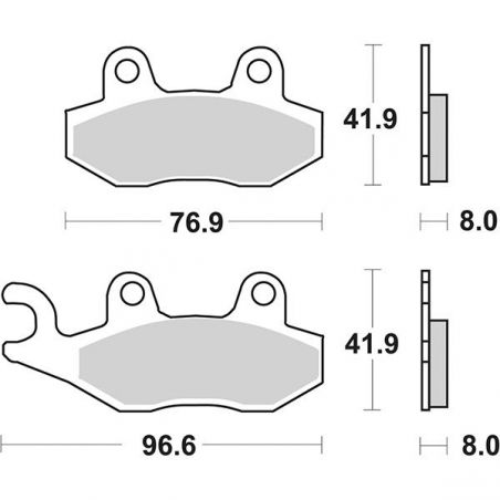 PASTIGLIA FRENO ANT. SX YAMAHA YFM R Raptor 700 06/22