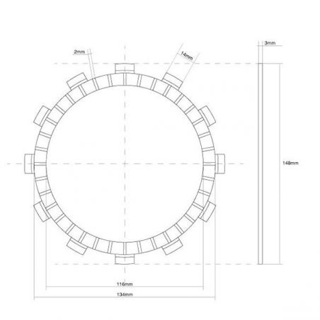 FRIZIONE DISCO SINGOLO GUARNITO YAMAHA FZ / FZ Genesis 750 86/93