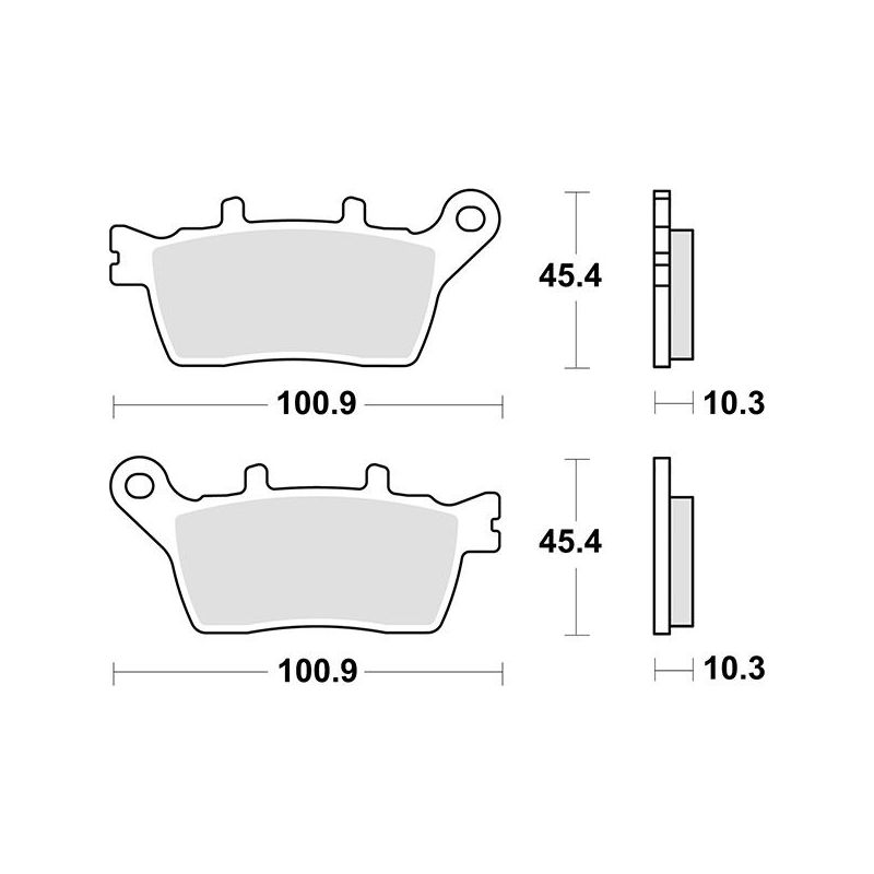 PASTIGLIA FRENO POST. YAMAHA MXT850D Niken GT (RN584) 850 19/22