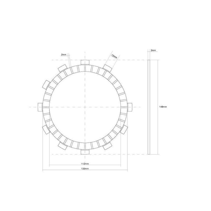 FRIZIONE DISCO SINGOLO GUARNITO YAMAHA TDM 900 02/13
