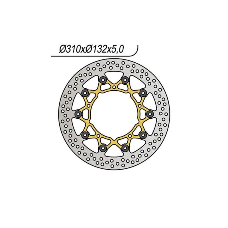 DISCO FRENO ANT. DX-SX YAMAHA YZF-R1 1000 09/11