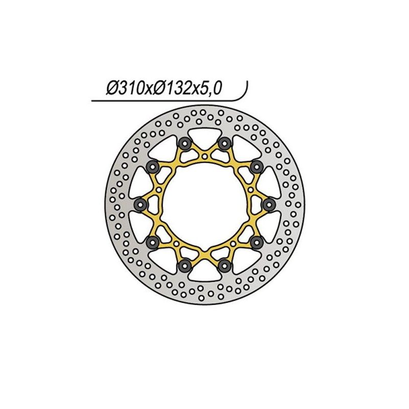 DISCO FRENO ANT. DX-SX YAMAHA YZF-R1 1000 07/08