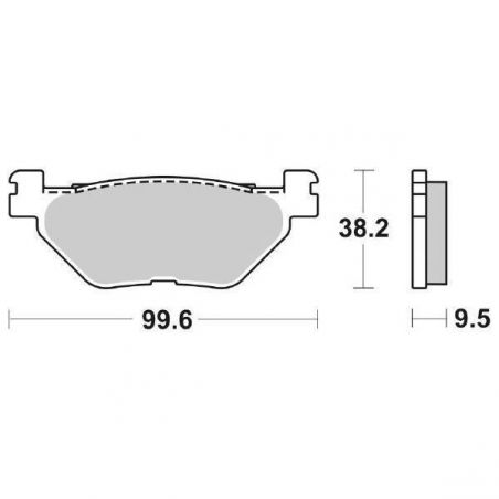PASTIGLIA FRENO POST. YAMAHA FJR 1300 01/05