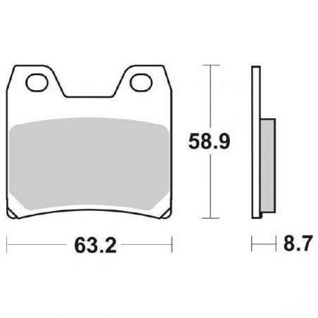 PASTIGLIA FRENO POST. YAMAHA XJR 1300 07/16