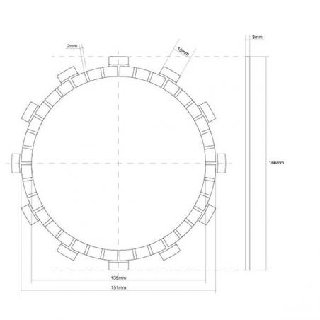 FRIZIONE DISCO SINGOLO GUARNITO YAMAHA XJR 1300 99/15