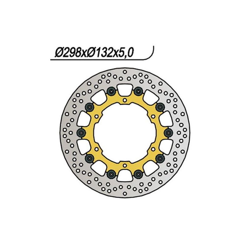 DISCO FRENO ANT. DX-SX YAMAHA XVS A Midnight Star(1CS1/1CS5/1CS6) 1300 11/16