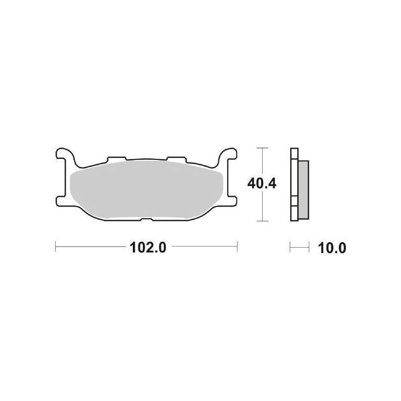 PASTIGLIA FRENO ANT. YAMAHA XVS CU Custom(2SS) 1300 14/16