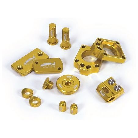 AVK005 Kit particolari in alluminio SUZUKI RMZ 450 05-23 Giallo OEM