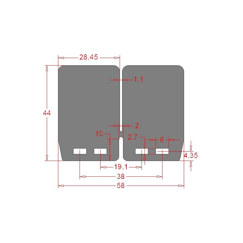 CRV1054 Lamelle CARBONO RACING GAS GAS EC 250 21-23  NG