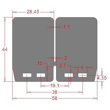 CRV1054 Lamelle CARBONO RACING SHERCO 250 SE-R 21-23  NG