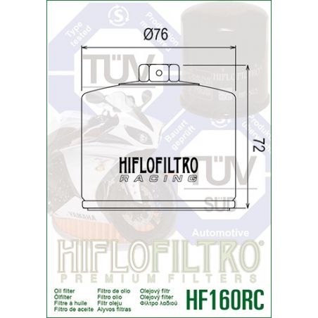HF160RC Filtri olio HIFLO RACING BMW R 1250 R 19-22  NG