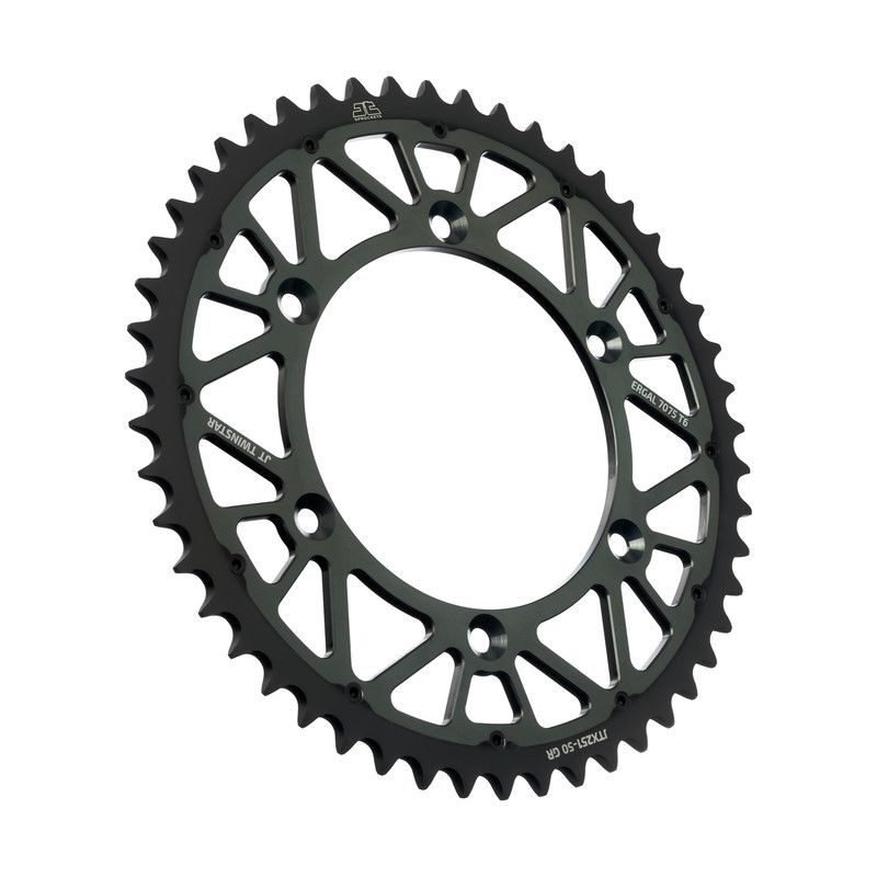 JTX251.50GR Corone Bi-Metallo JT - TWINSTAR YAMAHA YZ 450 F 03-23 Denti:50 Grigio Passo:520 JT