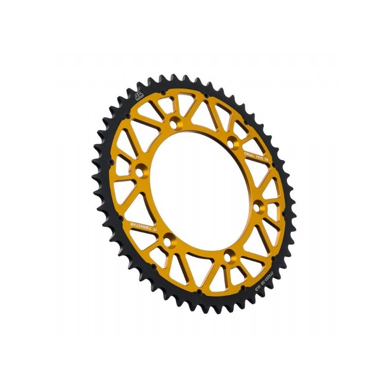 JTX251.50O Corone Bi-Metallo JT - TWINSTAR YAMAHA YZ 250 99-23 Denti:50 Oro Passo:520 JT