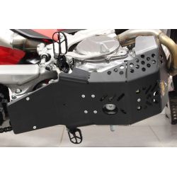 AX1580 Piastra paramotore Xtrem AXP RACING 8mm con protezione leverismi HONDA CRF 450 R 21-24  NG