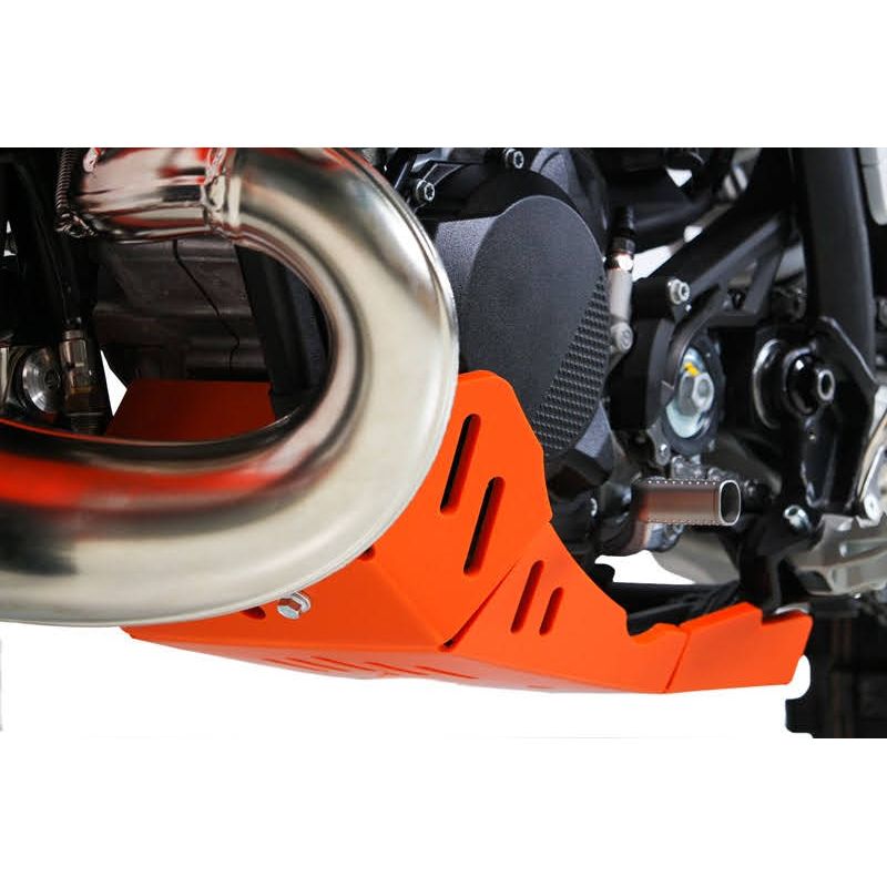 AX1710 Piastra paramotore Xtrem AXP RACING 8mm con protezione leverismi KTM 250 EXC 24-24  NG