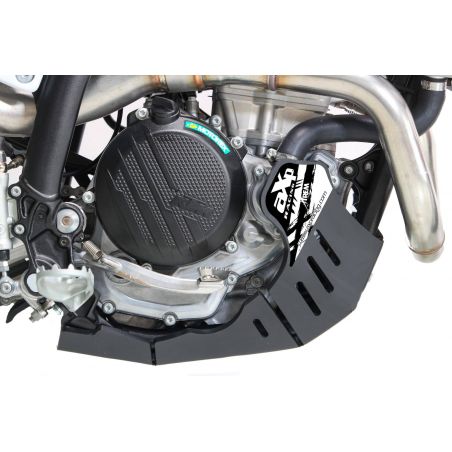 AX1711 Piastra paramotore Xtrem AXP RACING 8mm con protezione leverismi KTM 250 EXC F 24-24  NG