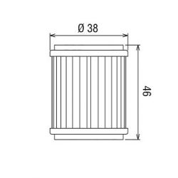 HF141 Filtri olio HIFLO TM EN 450 FI 11-24  HIFLO