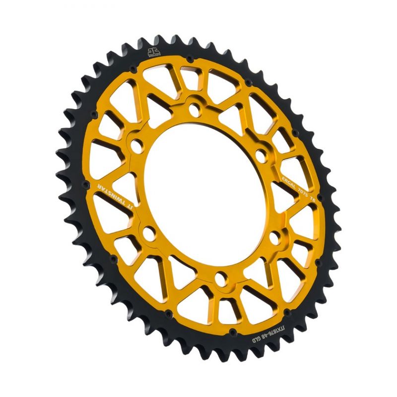 JTX1876.48O Corone Bi-Metallo JT - TWINSTAR YAMAHA XTZ 700 Tenere 19-22 Denti:48 denti Oro Passo:525