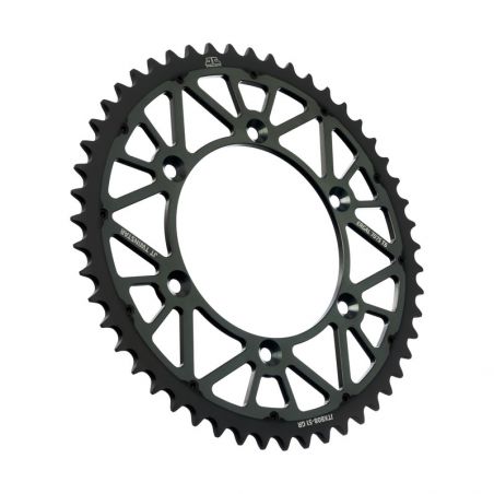 JTX808.51GR Corone Bi-Metallo JT - TWINSTAR SUZUKI RMZ 250 07-24 Denti:51 denti Grigio Passo:520 JT