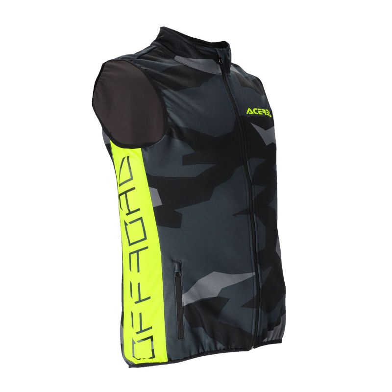 0023441.318 SOFTSHELL X-WIND GILET 318 - Nero/Giallo Acerbis