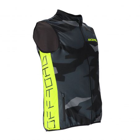 0023441.318 SOFTSHELL X-WIND GILET 318 - Nero/Giallo Acerbis