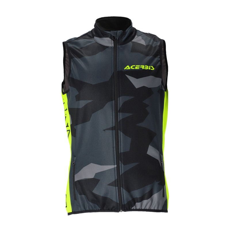 SOFTSHELL X-WIND GILET 318 - Nero/Giallo