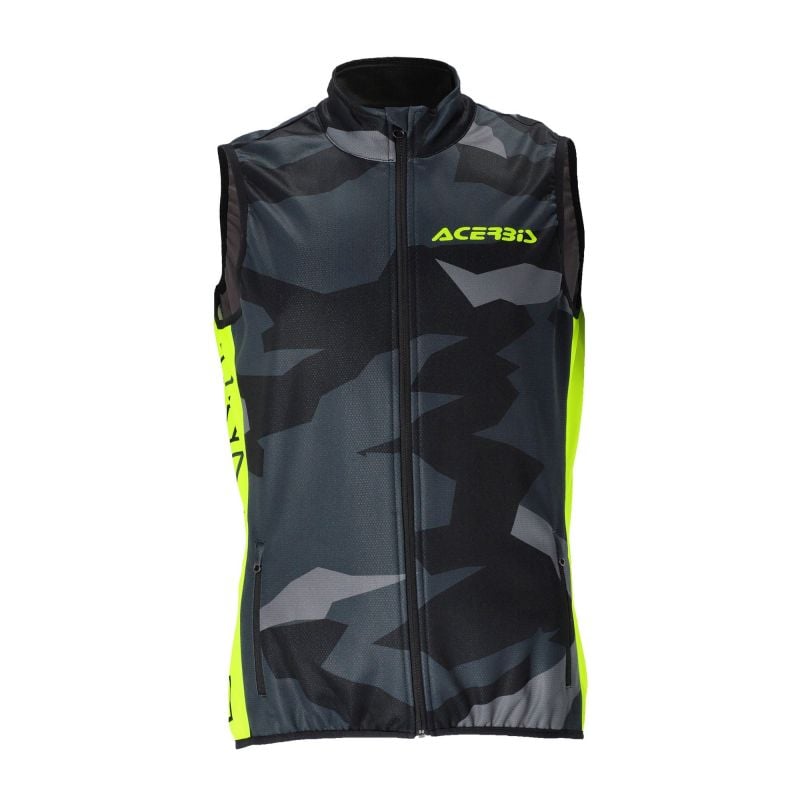 SOFTSHELL X-WIND GILET 318 - Nero/Giallo