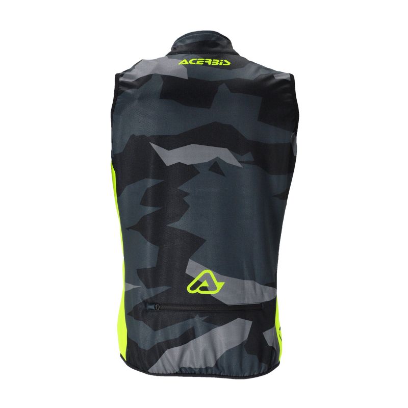 SOFTSHELL X-WIND GILET 318 - Nero/Giallo