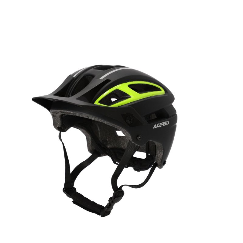 0024665.444 CASCO DOUBLEP 444 - Nero/Giallo fluo Acerbis