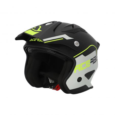 0025055.457 CASCO JET ARIA 22-06 457 - Nero/Giallo Fluo Acerbis