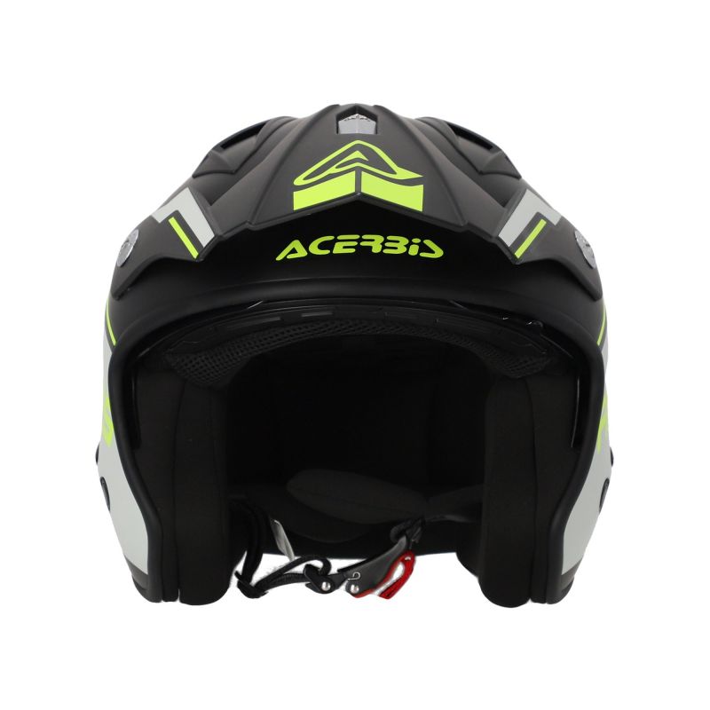 CASCO JET ARIA 22-06 457 - Nero/Giallo Fluo