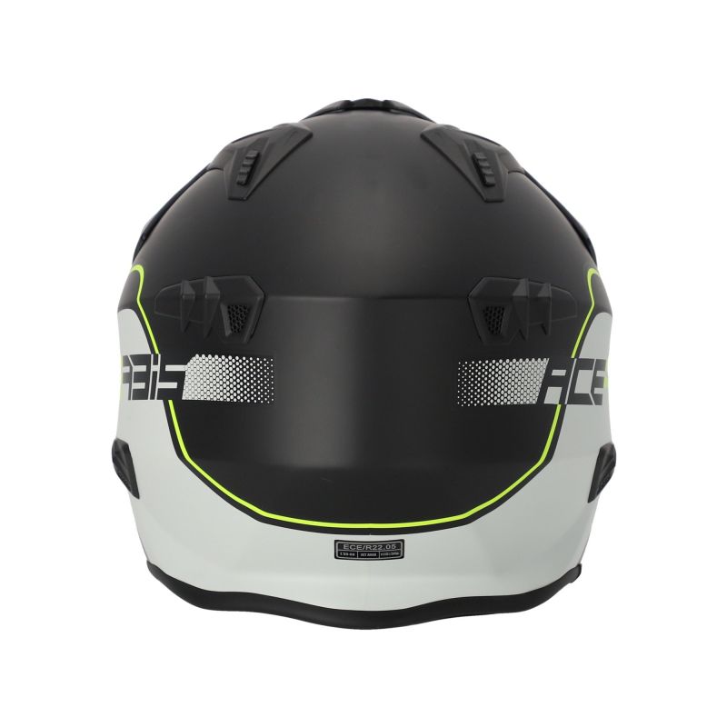 CASCO JET ARIA 22-06 457 - Nero/Giallo Fluo