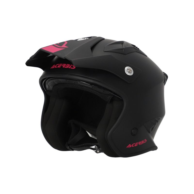 0025055.723 CASCO JET ARIA 22-06 723 - Black/pink Acerbis