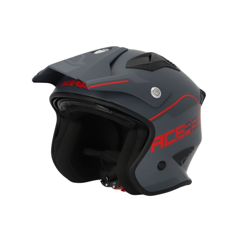0025055.801 CASCO JET ARIA 22-06 801 - Grey/red Acerbis