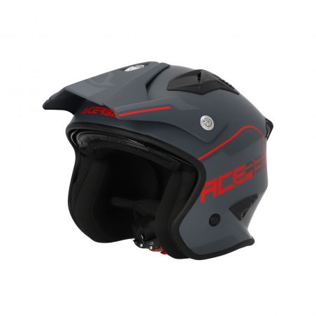 0025055.801 CASCO JET ARIA 22-06 801 - Grey/red Acerbis