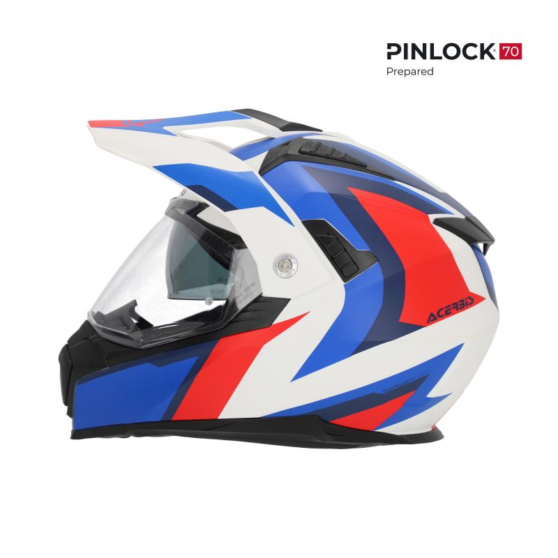 CASCO FLIP FS-606 22-06 034 - Bianco/blu/rosso