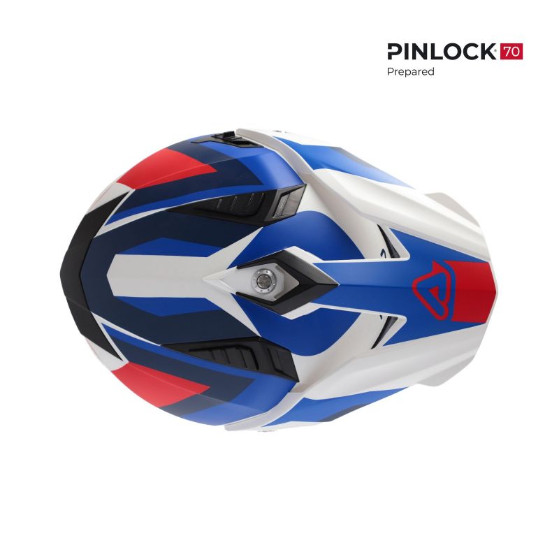 CASCO FLIP FS-606 22-06 034 - Bianco/blu/rosso