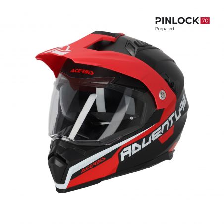 0025107.295 CASCO FLIP FS-606 22-06 295 - Grigio/Rosso Acerbis